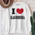 I Love Kagoshima 鹿児島が大好きです スウェットシャツ 年配の女性への贈り物