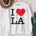 I Love La Top I Heart Los Angeles バケーションギフト スウェットシャツ 年配の女性への贈り物