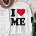 I Love Me スウェットシャツ 年配の女性への贈り物