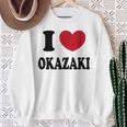 I Love Okazaki 岡崎大好き スウェットシャツ 年配の女性への贈り物