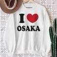 I Love Osaka アイラブ大阪 スウェットシャツ 年配の女性への贈り物