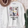 I Love Tokyo Wonderful Tokyo Japan Culture Doodles Graphic スウェットシャツ 年配の女性への贈り物