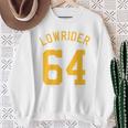 Lowrider 64 Jersey Number On The Back Classic Lowrider Car スウェットシャツ 年配の女性への贈り物