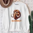 Mammut 氷河期 石器時代 象 ダス イスト マムート コスチューム 長袖tシャツ スウェットシャツ 年配の女性への贈り物