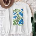 Matisse 抽象 秋 造花 美的 ペイント 長袖tシャツ スウェットシャツ 年配の女性への贈り物