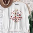 Maui Lahaina ヴィンテージ ハワイ諸島 長袖tシャツ スウェットシャツ 年配の女性への贈り物