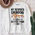 My Bearded Dragon Eats Better Than I Do トカゲ爬虫類 スウェットシャツ 年配の女性への贈り物