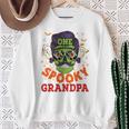 Onepooky Grandpa ハロウィン ホラーマン サングラス ファミリー 長袖tシャツ スウェットシャツ 年配の女性への贈り物