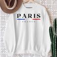 Paris With France Flag Novelty Graphic & Cool s スウェットシャツ 年配の女性への贈り物