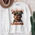 Pitbull Daddyピットブル・パパ・ヴァタータグ アメリカン・ピット・ブル・テリア・パパ 長袖tシャツ スウェットシャツ 年配の女性への贈り物