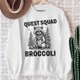 Questquad ブロッコリー 面白い 猫好き スウェットシャツ 年配の女性への贈り物