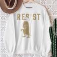 Resist Penguins Activism グラフィック Wetand With Penguins 長袖tシャツ スウェットシャツ 年配の女性への贈り物