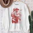 Retro Saddle Up Cowboy Gay Trans Rights Lgbt Pride Sweatshirt Gifts for Old Women