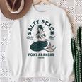 Salty Beach Port Aransas テキサス マーメイドシャツ ダイブバー オイスター スウェットシャツ 年配の女性への贈り物