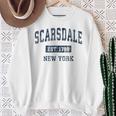 Scarsdale New York Ny ビンテージスポーツデザイン ネイビー スウェットシャツ 年配の女性への贈り物