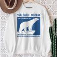 Svalbard ノルウェー ポーラーベア ロングイヤービーン スピッツベルゲン オーロラ スウェットシャツ 年配の女性への贈り物