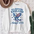Tea Bagging England Since 1773 Patriotic Eagle 4Th Of July Sweatshirt Gifts for Old Women