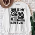 This Is My Work From Homearcastic Cat Remote Worker スウェットシャツ 年配の女性への贈り物