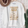 Truck Drivers Fun Truckers トラッキング スカル バックサイド 長袖tシャツ スウェットシャツ 年配の女性への贈り物