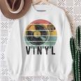 Vinyl Turntable Records Music Lp Djintageun レコードプレーヤー スウェットシャツ 年配の女性への贈り物