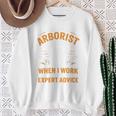 Yes I'm An Arborist Arboricultureアーボリスト 長袖tシャツ スウェットシャツ 年配の女性への贈り物