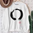 Zen Calligraphy Buddhist Enso Circle スウェットシャツ 年配の女性への贈り物
