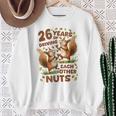 お互いの運転26年 ナッツ26周年 結婚26周年 スウェットシャツ 年配の女性への贈り物