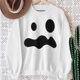 お化けの顔 ハロウィーン 幽霊 おばけ ゆうれい スウェットシャツ 年配の女性への贈り物