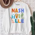 お土産 From Nashville Tn Trip Guitar Music City ナッシュビル 長袖tシャツ スウェットシャツ 年配の女性への贈り物