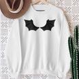 かわいいハロウィンブラックコウモリの羽 スウェットシャツ 年配の女性への贈り物