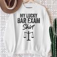 これは私のラッキーバー試験シャツ面白いラッキーバー試験 スウェットシャツ 年配の女性への贈り物