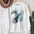 アイスドラゴン グラフィック 神話アート アイスドラゴン スウェットシャツ 年配の女性への贈り物