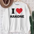 アイハート 箱根 日本 愛 日本土産 スウェットシャツ 年配の女性への贈り物