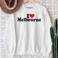 アイラブハートメルボルンオーストラリア スウェットシャツ 年配の女性への贈り物