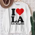 アイラブハートラロサンゼルスカリフォルニア スウェットシャツ 年配の女性への贈り物