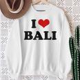 アイラブバリハートバリバケーション スウェットシャツ 年配の女性への贈り物