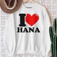 アイ・ラブ・ハナ スウェットシャツ 年配の女性への贈り物