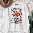 アメリカ国旗-アメリカン・アズ・アップルパイ スウェットシャツ 年配の女性への贈り物