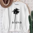 アロハ ハワイ ハワイアン ヤシの木 スウェットシャツ 年配の女性への贈り物
