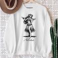 アロハ ハワイ ハワイアン ヴィンテージ ワヒネ フラダンス ダンサー ガール スウェットシャツ 年配の女性への贈り物