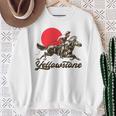 イエローストーン国立公園 カウボーイ&馬 ラングラー ビンテージ スウェットシャツ 年配の女性への贈り物