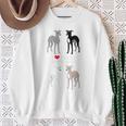 イタリアン・グレイハウンドが大好き スウェットシャツ 年配の女性への贈り物