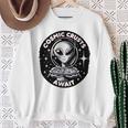 エイリアンピザオファー 宇宙の地殻が待っている 長袖tシャツ スウェットシャツ 年配の女性への贈り物