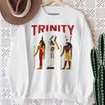 エジプト 神 エジプト トリニティ オシリス ホルス ケメティック スウェットシャツ 年配の女性への贈り物