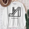 エスカレーター スウェットシャツ 年配の女性への贈り物