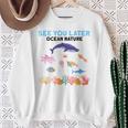 オーシャンネイチャー 未来の海洋生物学者 科学者 スウェットシャツ 年配の女性への贈り物