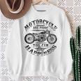 バックプリント オートバイ ファン シンプル バイカー エッジールック グラフィック スウェットシャツ 年配の女性への贈り物