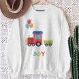 キッズ かっこいいチュー 3歳バースデーボーイ可愛い電車好き スウェットシャツ 年配の女性への贈り物