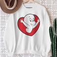 キャスパー・ザ・フレンドリー・ゴースト バレンタインデーのフロント&バック スウェットシャツ 年配の女性への贈り物
