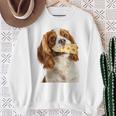 キャバリア・キング・チャールズ・スパニエル・チーズ・ドッグキャバリアー 長袖tシャツ スウェットシャツ 年配の女性への贈り物